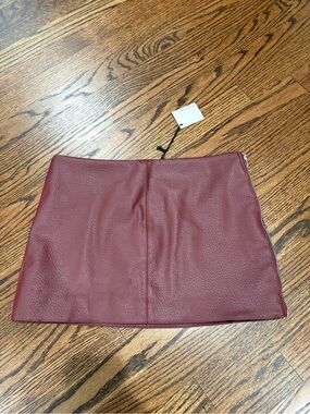 Leather Mini Skirt